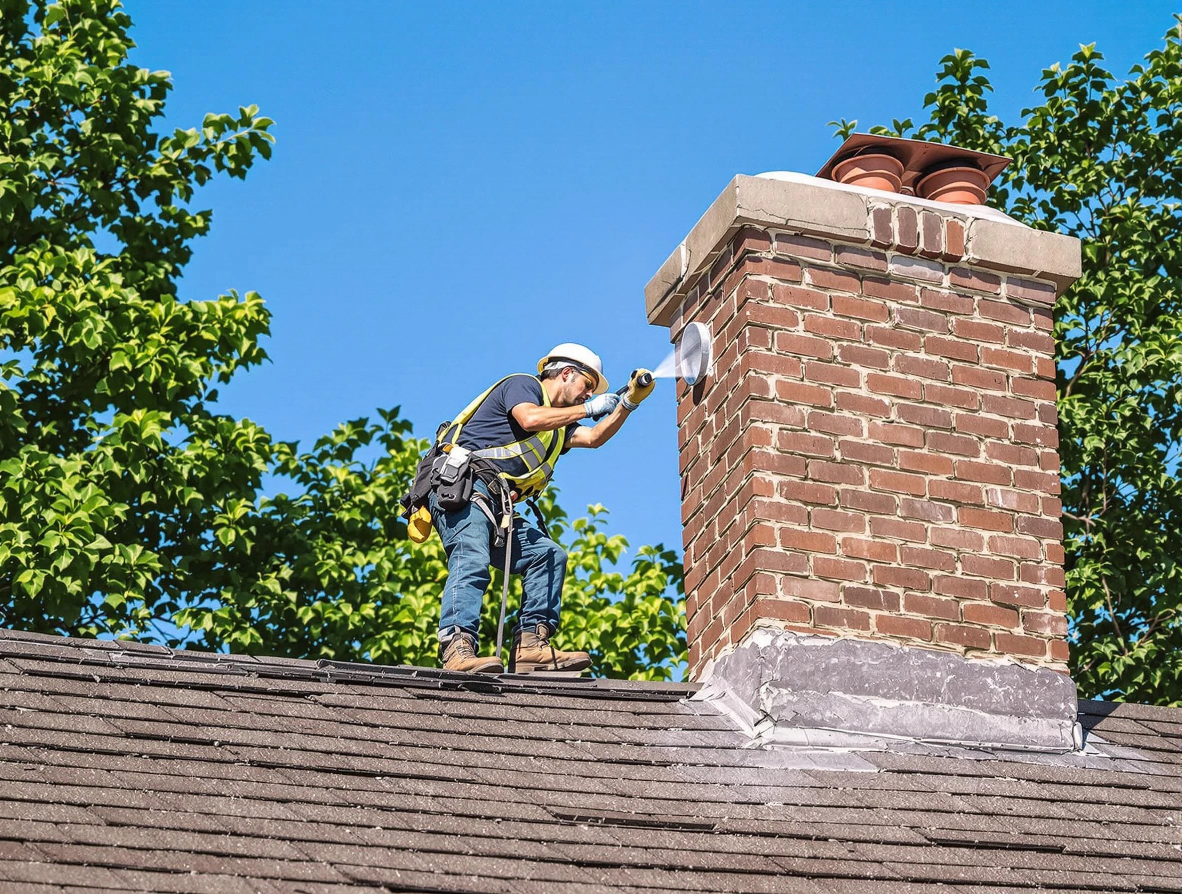 Columbia Chimney Sweep performing an inspection with advanced tools in Columbia, TN