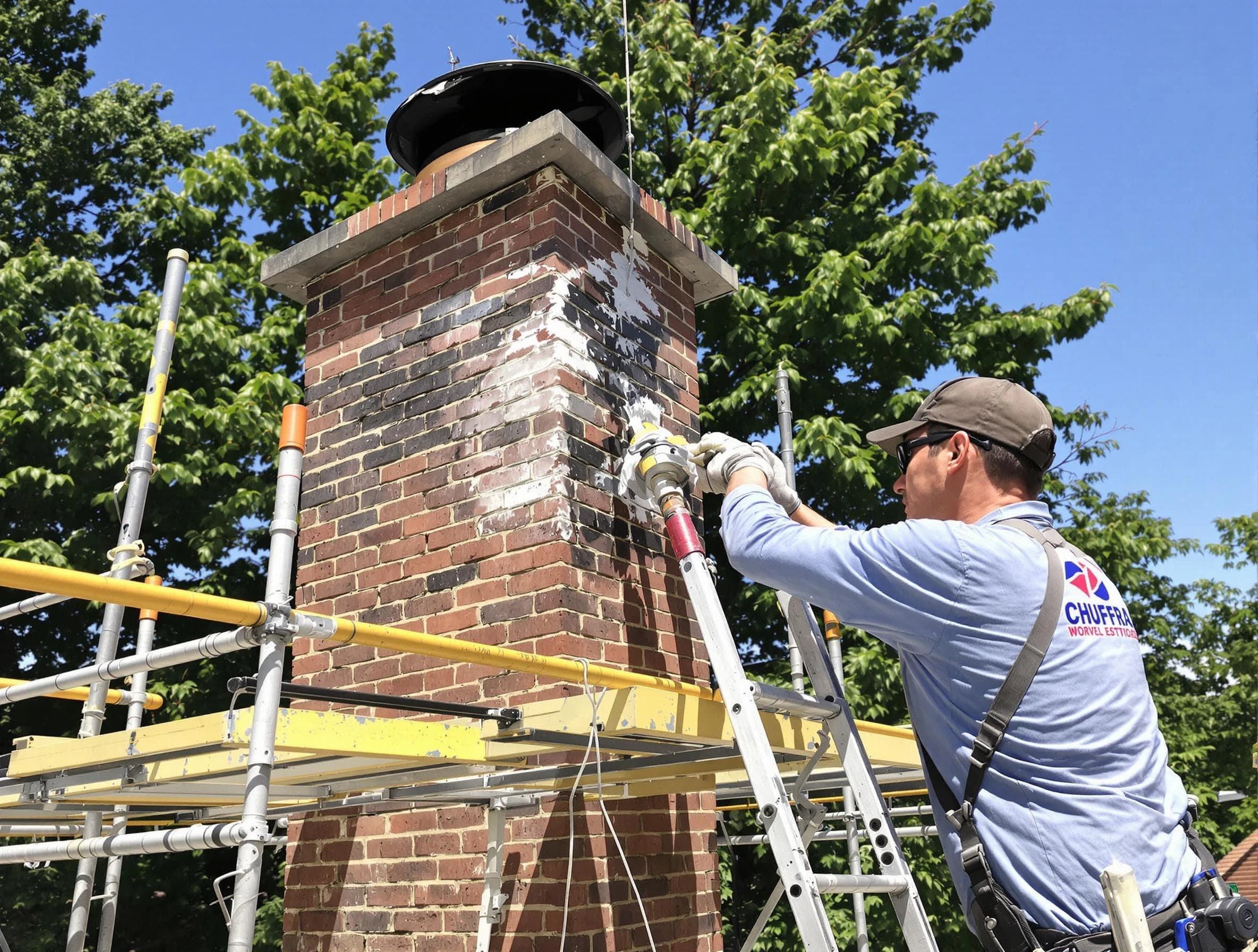 Structural chimney repair by Columbia Chimney Sweep in Columbia, TN