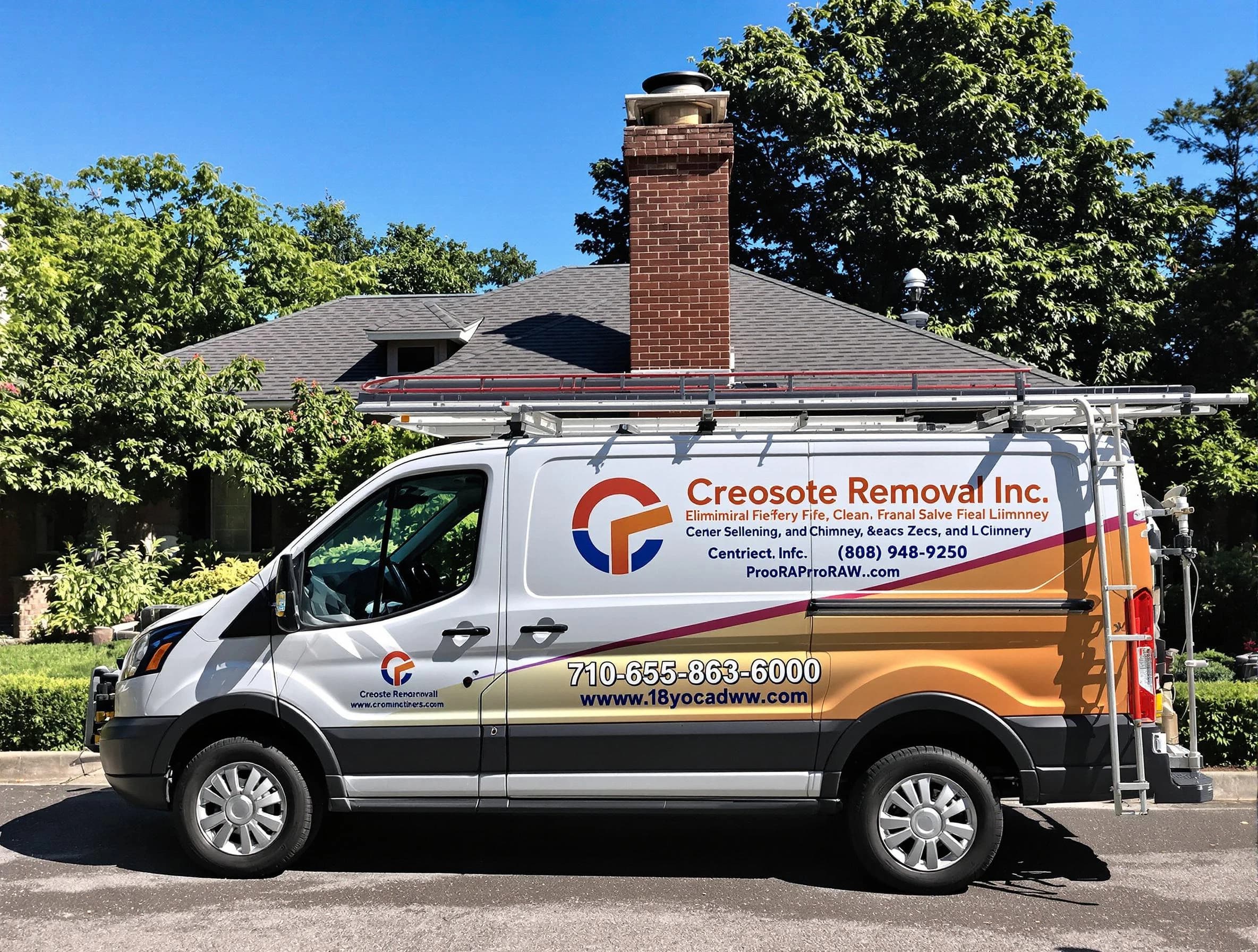 Columbia Chimney Sweep technician removing creosote safely in Columbia, TN