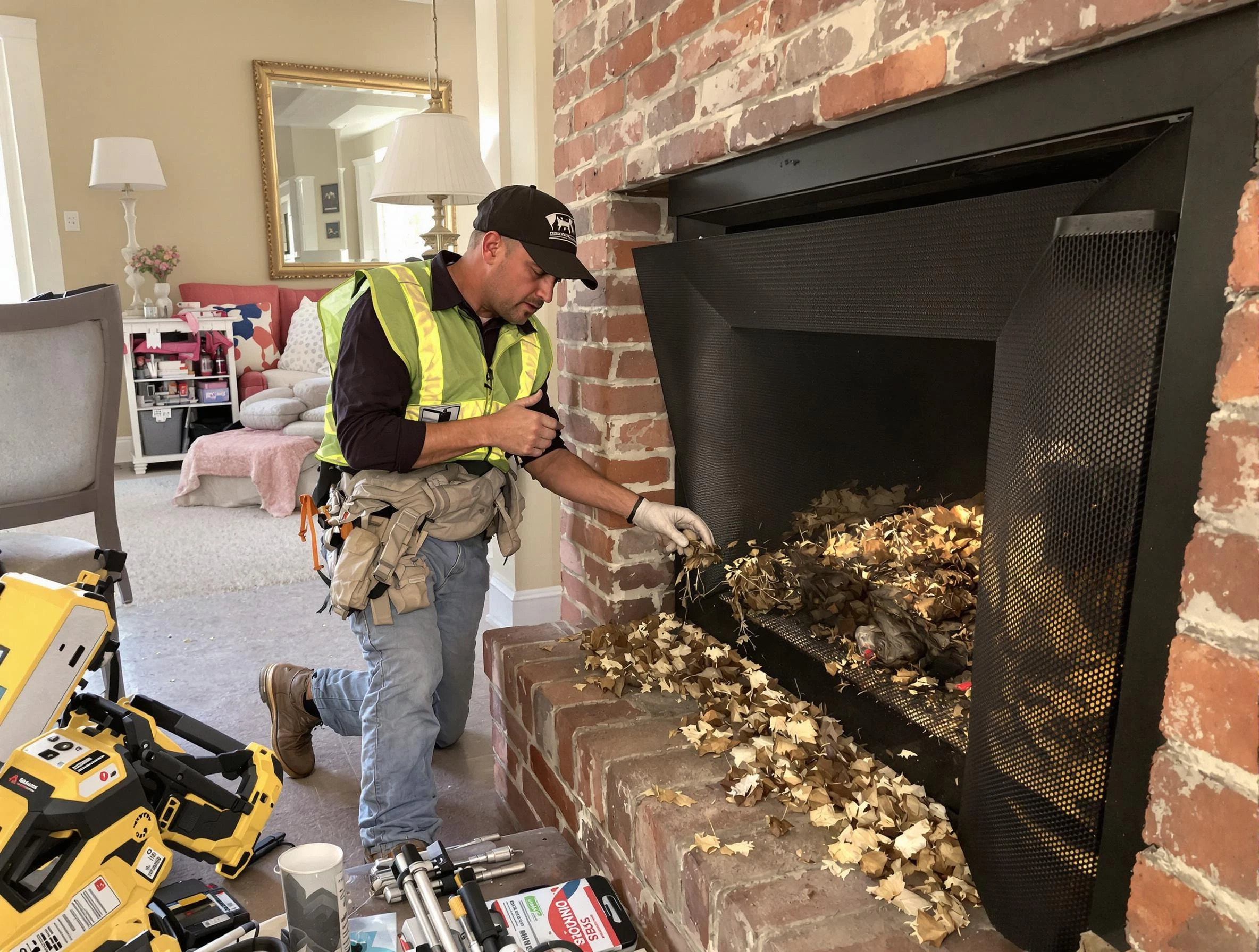 Safe screening installation by Columbia Chimney Sweep in Columbia, TN