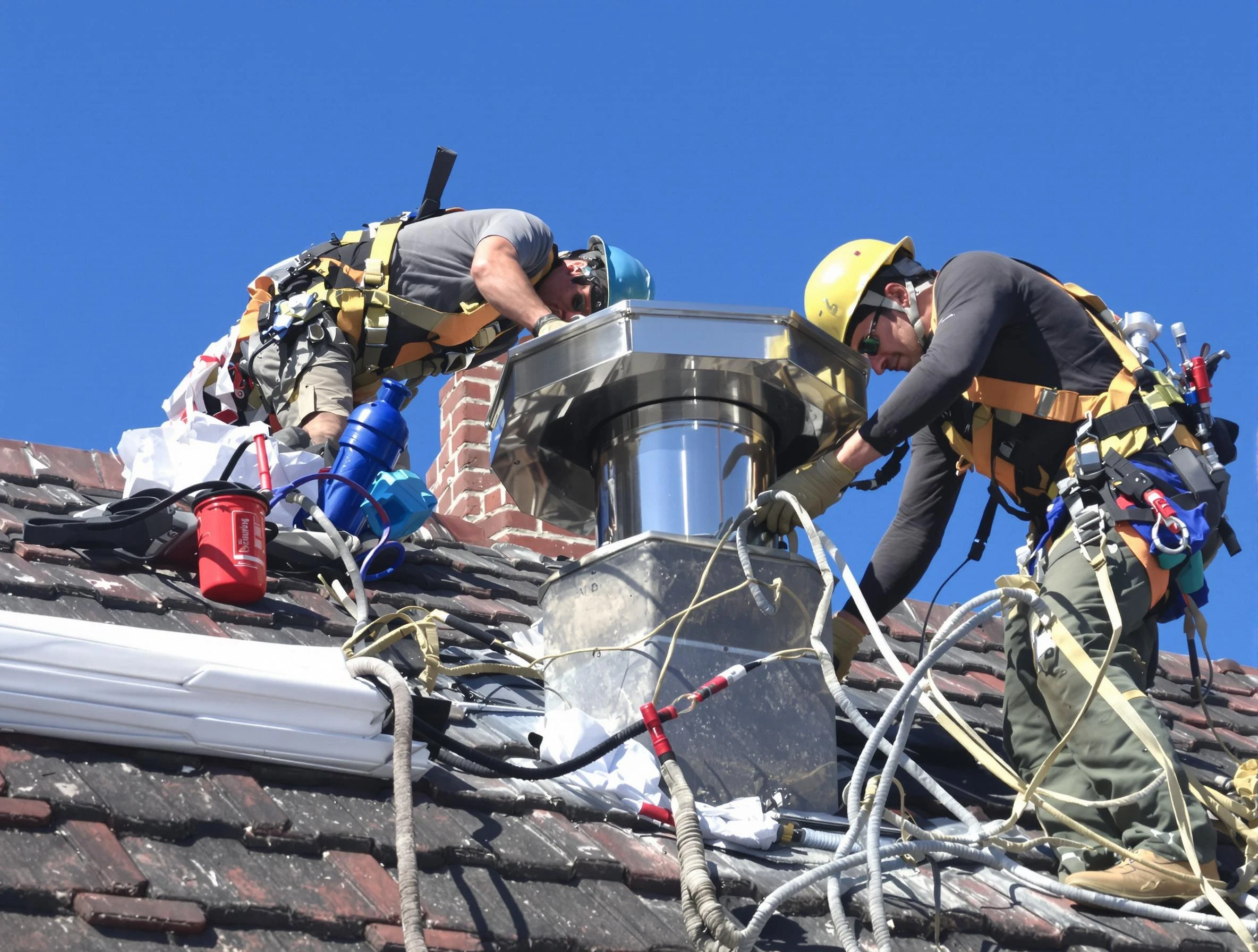 Protective chimney cap installed by Columbia Chimney Sweep in Columbia, TN