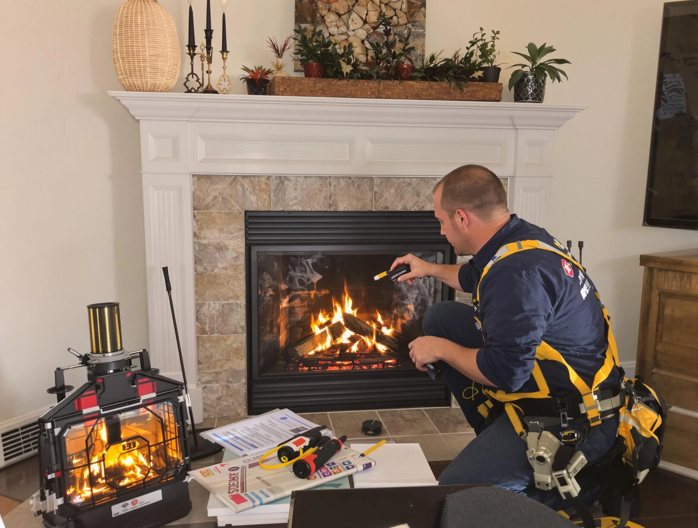Safety-focused fireplace inspection by Columbia Chimney Sweep in Columbia, TN