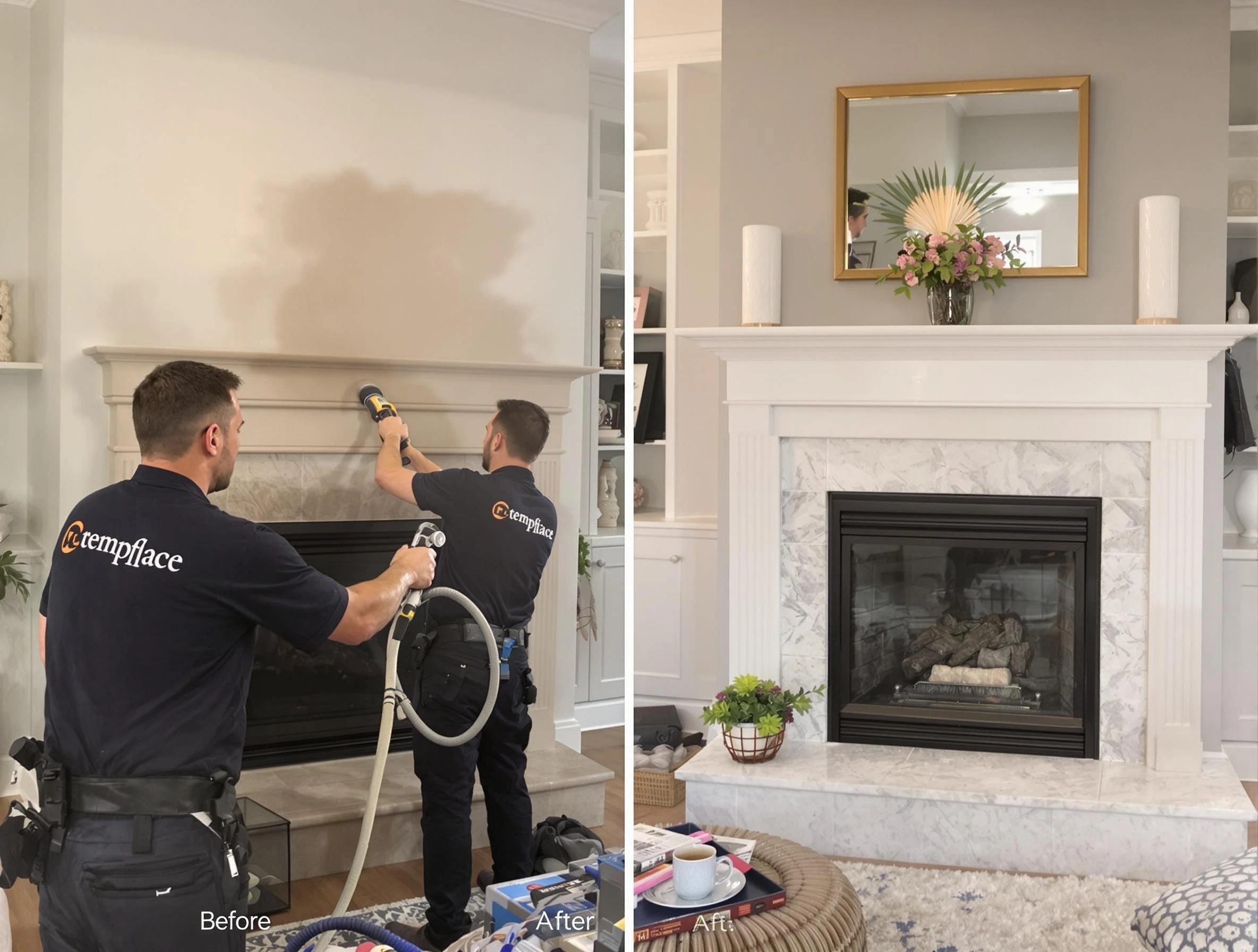 Professional soot removal by Columbia Chimney Sweep team in Columbia, TN